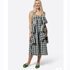 INTENTIONALLY BLANK | Buffalo Bow Midi Dress